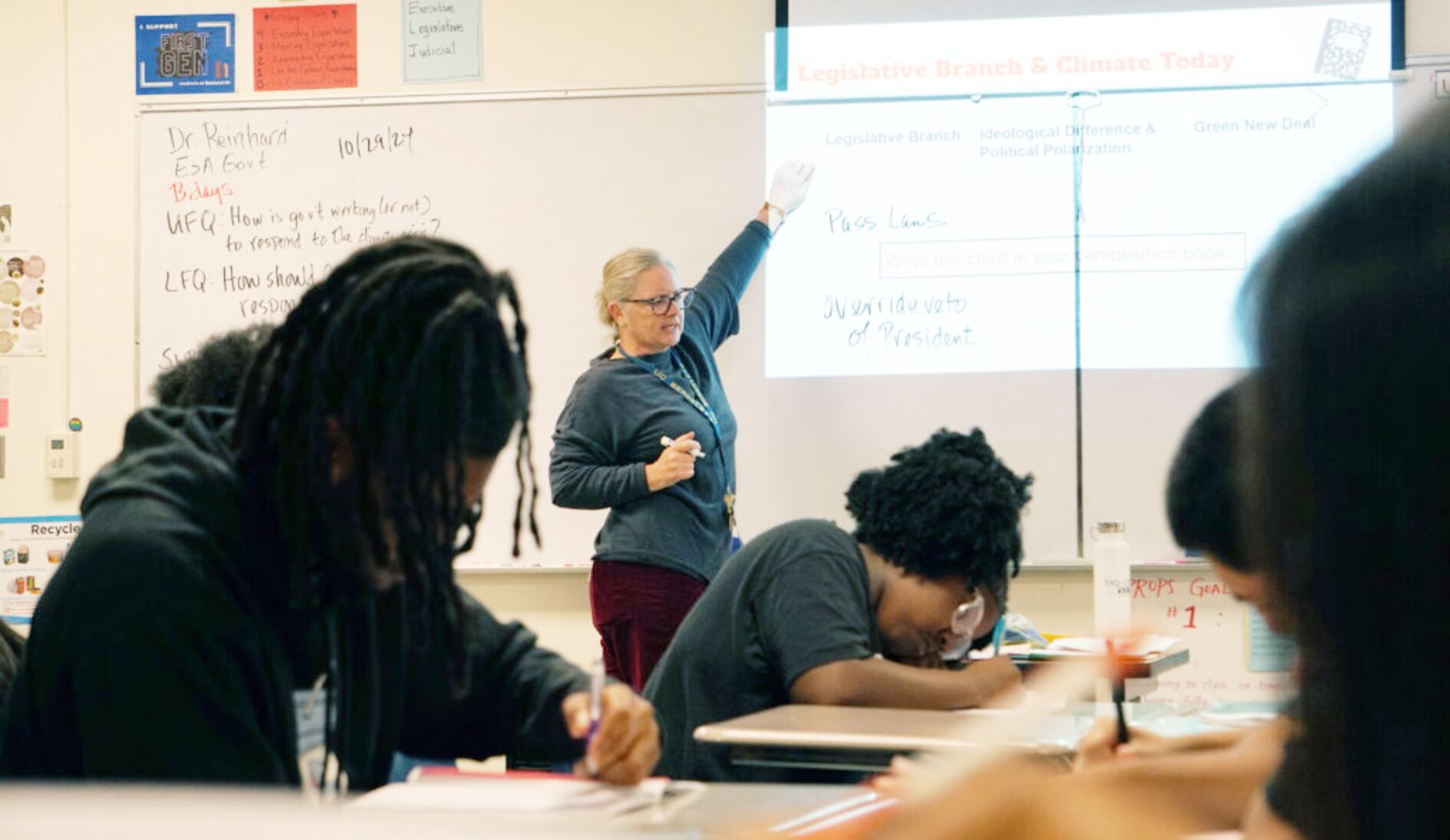 Oakland High teacher Rachel Reinhard